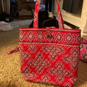 Red Vera Bradley tote bag!
